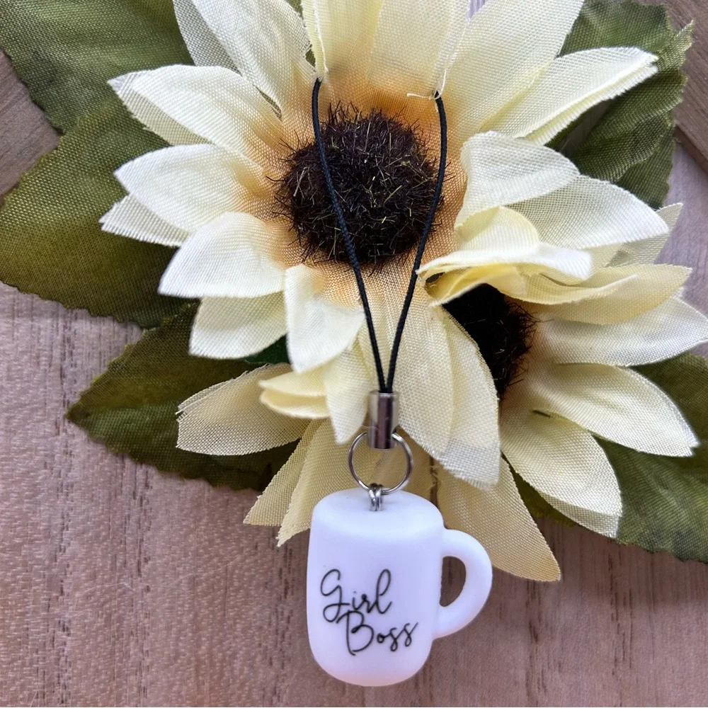 Girl Boss Phone Charm
